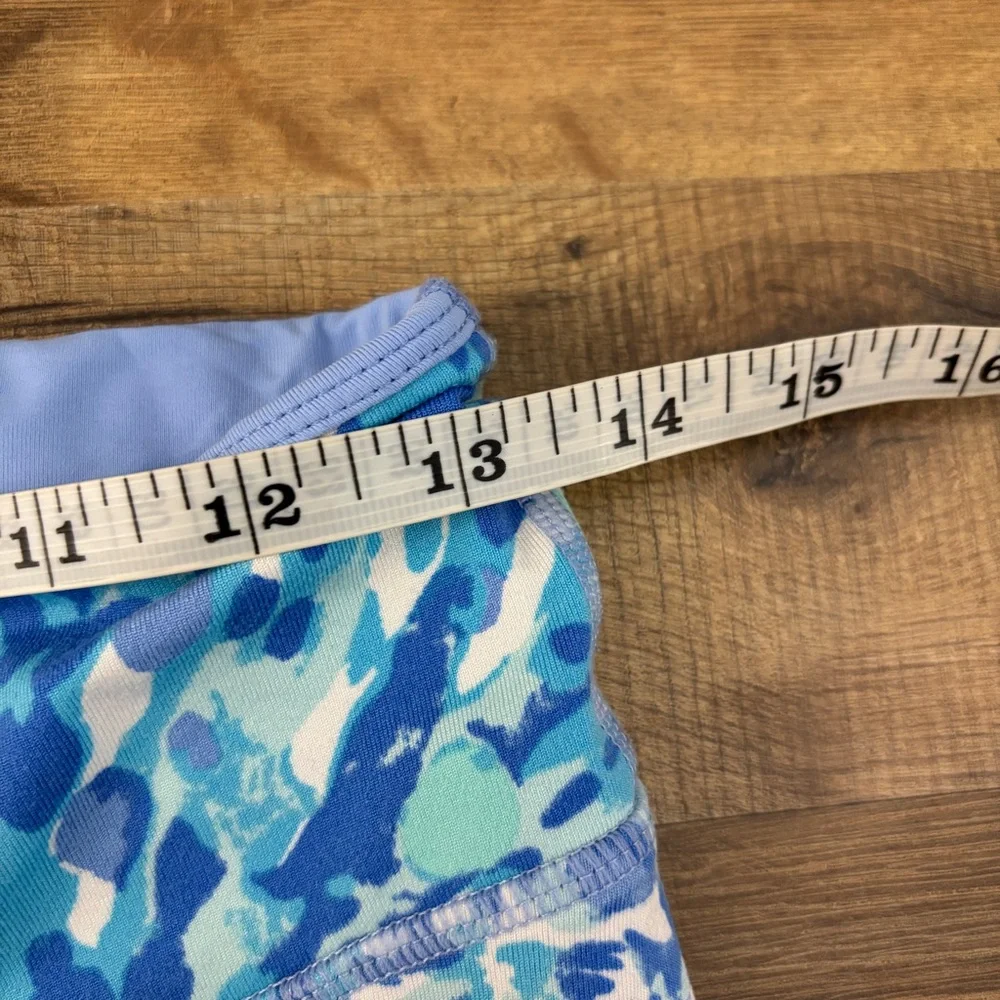 Lilly Pulitzer UPF 50+ Weekender Crop Leggings Blue Haven Soleil - Picture 6 of 8